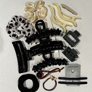 NWT & NWOT Hair Accessories, Clips, Pins, Barrettes, Scrunchies, Set of 16